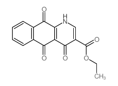 Benzo[g]quinoline-3-carboxylic acid, 1,4,5,10-tetrahydro-4,5,10-trioxo-, ethyl ester结构式