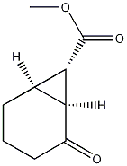 (1ALPHA,6ALPHA,7ALPHA)-2-氧代双环[4.1.0]庚烷-7-甲酸甲酯结构式