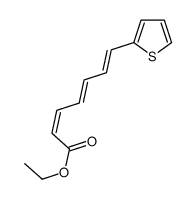 ethyl 7-thiophen-2-ylhepta-2,4,6-trienoate结构式