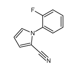 1-(2-fluorophenyl)-1H-pyrrole-2-carbonitrile结构式