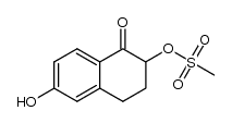 1,2,3,4-tetrahydro-6-hydroxy-1-oxonaphthalen-2-yl methanesulfonate结构式