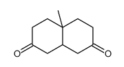 4a-methyl-3,4,5,6,8,8a-hexahydro-1H-naphthalene-2,7-dione结构式