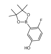2-氟-5-羟基苯硼酸频那醇酯结构式