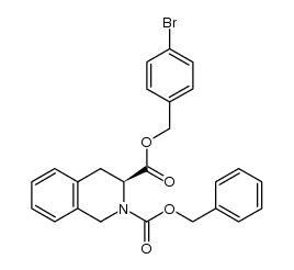 3-(4-bromobenzyl) 2-benzyl 3,4-dihydroisoquinoline-2,3(1H)-dicarboxylate Structure