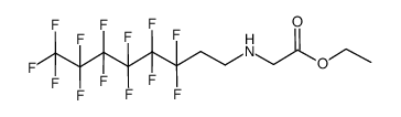 (3,3,4,4,5,5,6,6,7,7,8,8,8-Tridecafluoro-octylamino)-acetic acid ethyl ester Structure