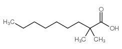 2,2-dimethylnonanoic acid Structure