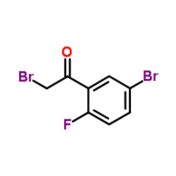 5-Bromo-2-fluorophenacyl bromide Structure