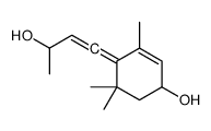 4-(3-hydroxybut-1-enylidene)-3,5,5-trimethylcyclohex-2-en-1-ol结构式