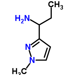1-(1-Methyl-1H-pyrazol-3-yl)-1-propanamine Structure