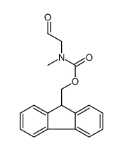 (9H-芴-9-基)-甲基(2-氧代乙基)氨基甲酸甲酯结构式