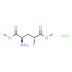 D-Glutamic acid, 4-fluoro-, dimethyl ester, hydrochloride, (4R)-rel- (9CI) structure
