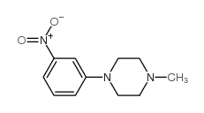 1-甲基-4-(3'-硝基苯基)哌嗪结构式