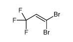 1,1-dibromo-3,3,3-trifluoroprop-1-ene Structure
