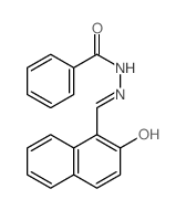 Benzoic acid,2-[(2-hydroxy-1-naphthalenyl)methylene]hydrazide结构式