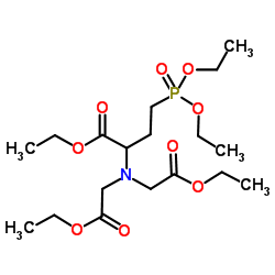 Ethyl 2-[bis(2-ethoxy-2-oxoethyl)amino]-4-(diethoxyphosphoryl)butanoate结构式