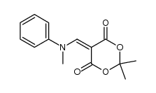 5-(N-methyl-N-phenyl)-aminomethylene-2,2-dimethyl-1,3-dioxane-4,6-dione结构式