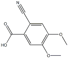 2-cyano-4,5-dimethoxybenzoic acid Structure