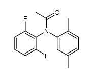 N-acetyl-2,6-difluoro-2',5'-dimethyldiphenylamine Structure