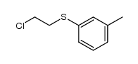 (2-chloroethyl)(3-methylphenyl)sulfane结构式