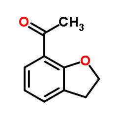 7-乙酰基-2,3-二氢苯并呋喃结构式