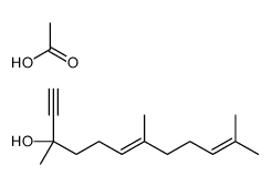 acetic acid,3,7,11-trimethyldodeca-6,10-dien-1-yn-3-ol结构式