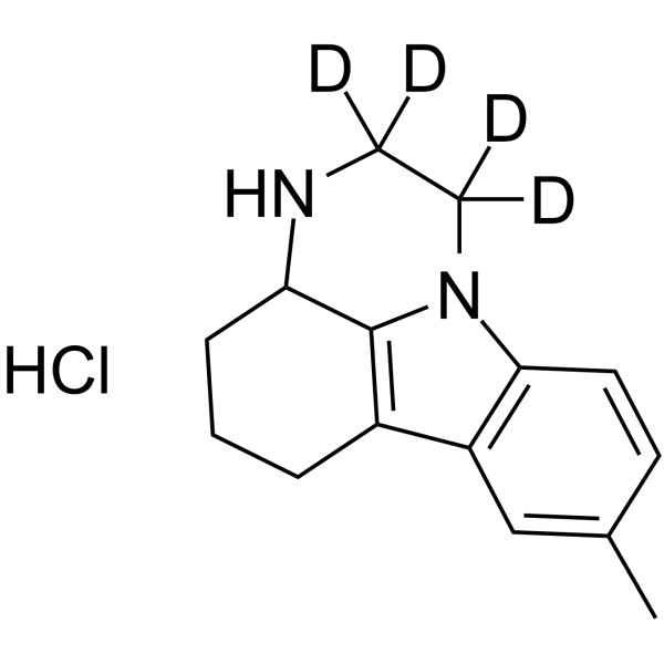 Pirlindole-d4 (hydrochloride)结构式