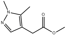 2-(1,5-二甲基-1H-吡唑-4-基)乙酸甲酯结构式