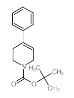 4-苯基-3,6-二氢-2H-吡啶-1-羧酸叔丁酯结构式