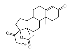17,21-dihydroxypregn-4-ene-3,20-dione 17-acetate结构式