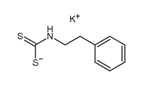 N-(2-phenylethyl)dithiocarbamate potassium salt结构式