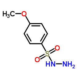 4-甲氧苯磺酰肼结构式