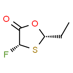 1,3-Oxathiolan-5-one,2-ethyl-4-fluoro-,cis-(9CI) Structure