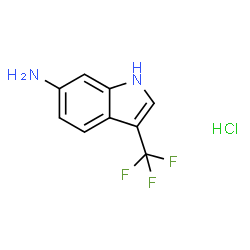 3-(trifluoromethyl)-1H-indol-6-amine hydrochloride Structure