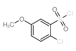 2-氯-5-甲氧基苯磺酰氯结构式