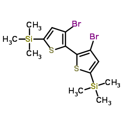 3,3'-二溴-5,5'-双(三甲基硅基)-2,2'-联噻吩结构式