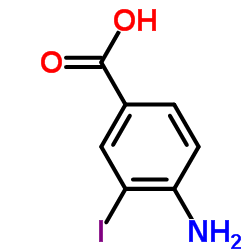 4-氨基-3-碘苯甲酸结构式