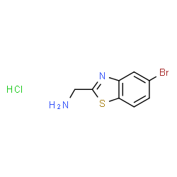 (5-溴苯并[d]噻唑-2-基)甲胺盐酸盐结构式