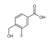 3-氟-4-(羟甲基)苯甲酸结构式