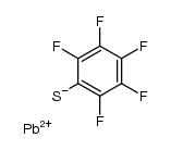 Bis(pentafluorophenylthio) lead(II) Structure