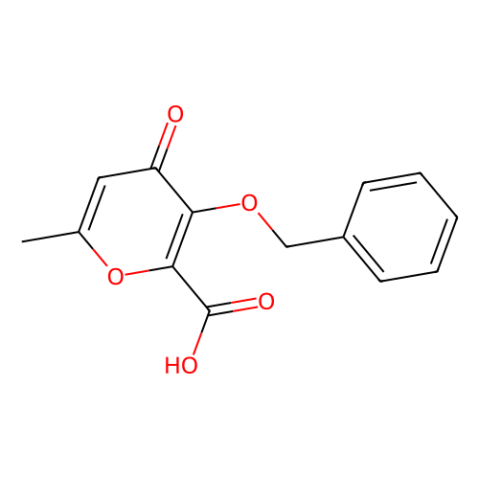 6-methyl-4-oxo-3-phenylmethoxypyran-2-carboxylic acid Structure