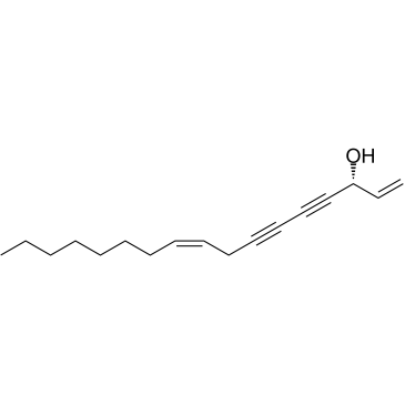 镰叶芹醇结构式