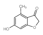 6-羟基-4-甲基-1-苯并呋喃-3(2H)-酮结构式