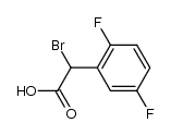 α-bromo-(2,5-difluorophenyl)acetic acid Structure