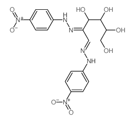 D-arabino-Hexos-2-ulose,bis[(4-nitrophenyl)hydrazone] (9CI) Structure