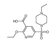 2-ETHOXY-5-(4-ETHYLPIPERAZINE-1-SULFONYL]NICOTINIC ACID Structure