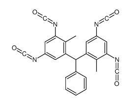 1-[(3,5-diisocyanato-2-methylphenyl)-phenylmethyl]-3,5-diisocyanato-2-methylbenzene Structure