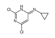 2,6-DICHLORO-N-CYCLOPROPYL-4-PYRIMIDINAMINE Structure