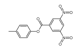 Benzoic acid, 3,5-dinitro-, 4-Methylphenyl ester Structure