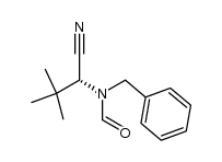 (R)-N-benzyl-N-(1-cyano-2,2-dimethylpropyl)formamide结构式