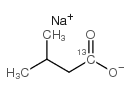 异戊酸钠-1-13C结构式
